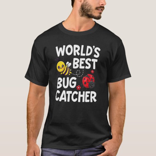 世界一の虫捕り昆虫学者 インセクトレディー B Tシャツ (正面)