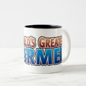 世界一の農家 ツートーンマグカップ (正面右)