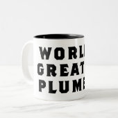 世界一の配管工 ツートーンマグカップ (正面左)