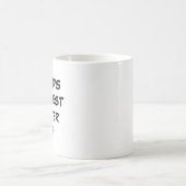「世界一の里親パパ」 Mug コーヒーマグカップ (中央)