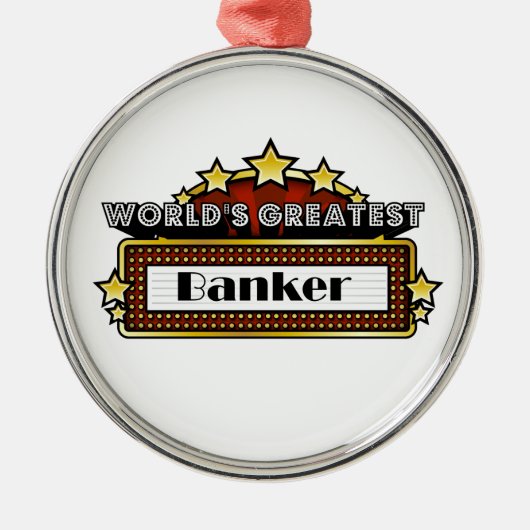 世界一の銀行家 メタルオーナメント (正面)