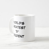 "世界一の"B"学生"マグカップ コーヒーマグカップ (正面左)