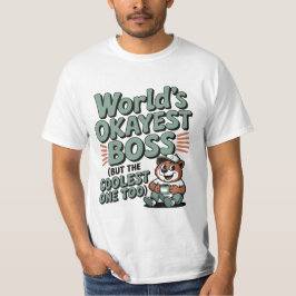 世界一まあまあな上司 国際上司の日デザイン Tシャツ