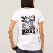 世界一まあまあな上司 国際上司の日 Tシャツ (裏面)