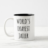 世界一まあまあな刑務官 楽しい矯正官 ツートーンマグカップ (左)