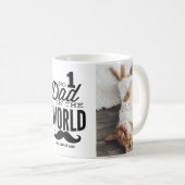 世界一パパコラージュ父の日 コーヒーマグカップ (正面右)