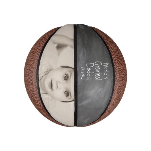 世界一パーソナライズされたのパパの父の日 ミニバスケットボール (縦)