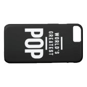 世界一ポップ・アートの お父さんのおじいちゃんギフト Case-Mate iPhoneケース (裏面(横))