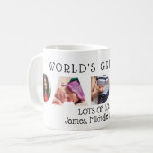 世界一モダンのパパの写真カスタム集 コーヒーマグカップ (正面左)