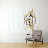 世界一周 テーマ 世界地図 世界旅行 背景 タペストリー (インサイチュ(横))