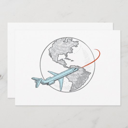 世界一周 招待状 (正面/裏面)