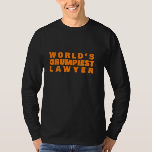 世界一怒りっぽい弁護士の面白い法律事務所 Tシャツ (正面)