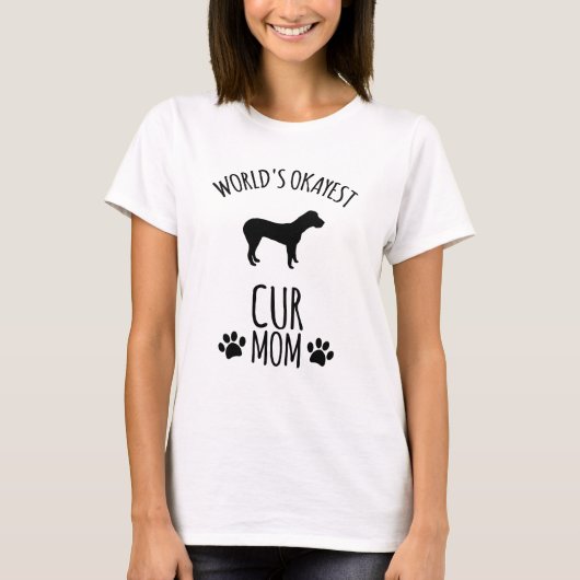 世界一普通の愛犬家の母 - ドッグママ Tシャツ (正面)