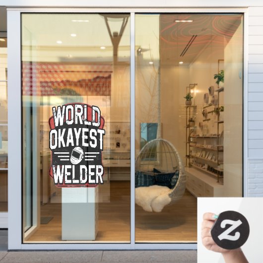 世界一普通の溶接工 冗談溶接 ウィンドウサイン (店舗窓)