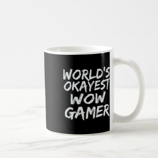 世界一普通のWoWゲーマーギフト 楽しいMMORPGゲーマー コーヒーマグカップ (右)