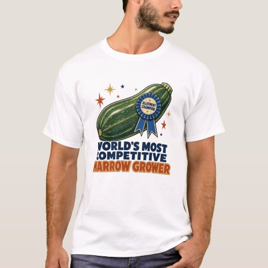 世界一競争力のあるズッキーニ栽培者 Tシャツ (正面)