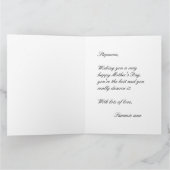 世界一素敵な継母 クラシックホワイト×ライムグリーン カード (内部)