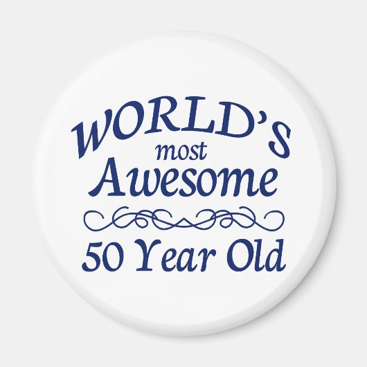 世界一素晴らしの50歳 マグネット (正面)