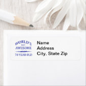 世界一素晴らしの70歳 ラベル (インサイチュ)