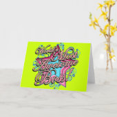 世界一素晴らしボス カード (黄色い花)