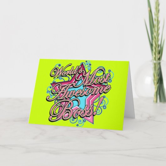 世界一素晴らしボス カード (正面)