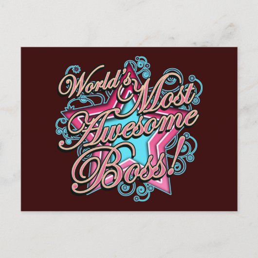 世界一素晴らしボス ポストカード (正面)