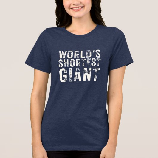 世界一背が低い巨人 トライブレンドＴシャツ (正面)