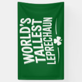 世界一背の高いレプラコーン 聖パトリックの日 横断幕 (縦)