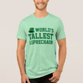 世界一背の高いレプレシャンおもしろいSt patricks day トライブレンドＴシャツ (正面)