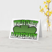 世界一背の高いレプレチャウンのグリーティングカード カード (黄色い花)