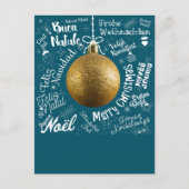 世界中からのメリークリスマスグリーティングカード シーズンポストカード (正面)