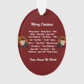 世界中からクリスマスを楽しむ オーナメント (正面)