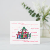 世界中からクリスマスを楽しむ シーズンポストカード (スタンド正面)