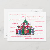 世界中からクリスマスを楽しむ シーズンポストカード (正面/裏面)