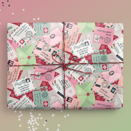 世界中からサンタへのクリスマスレター ラッピングペーパー