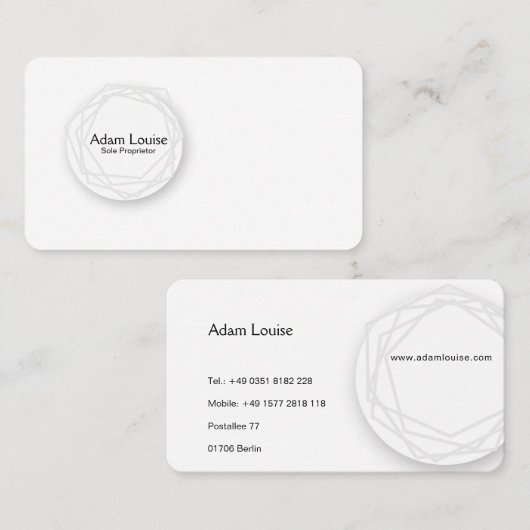 世界中から 名刺 (正面/裏面)