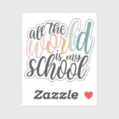 世界中が私の学校のシールだ シール (シート)