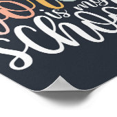 世界中が私の学校ホームスクール芸術だ ポスター (角)