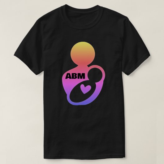 世界中でより健康的な生活のためのABM Tシャツ (デザイン正面)