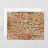 世界中でクリスマスを楽しむ シーズンポストカード (正面/裏面)