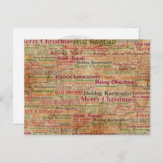 世界中でクリスマスを楽しむ シーズンポストカード (正面/裏面)