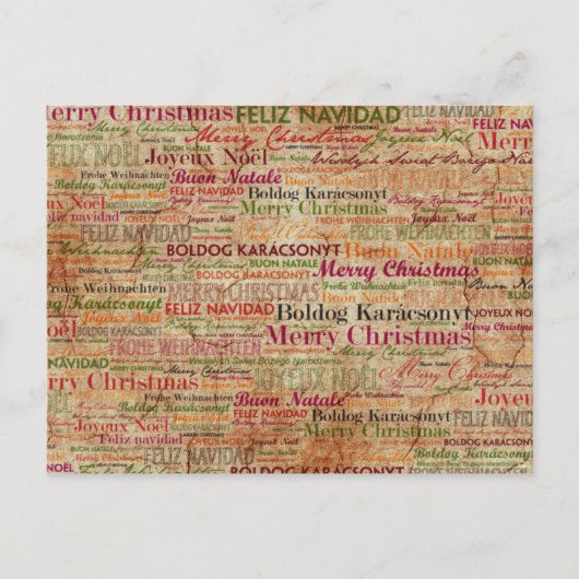 世界中でクリスマスを楽しむ シーズンポストカード (正面)