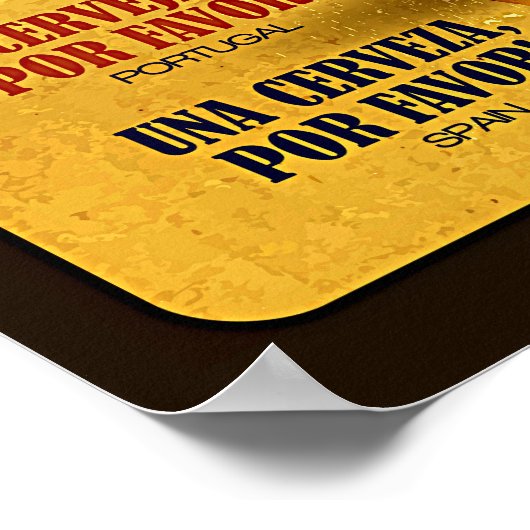 世界中でビールを注文する方法 ポスター (角)