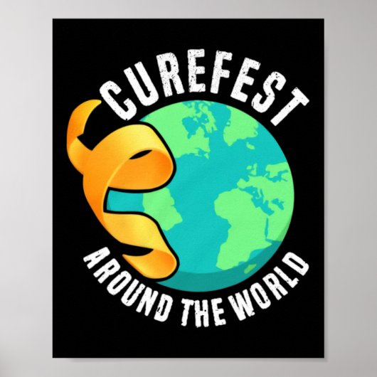 世界中で子供のガン啓発Curefest ポスター (正面)