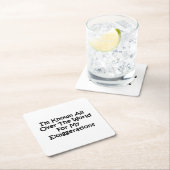 世界中で有名です スクエアペーパーコースター (インサイチュ)