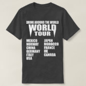 世界中で飲む Tシャツ (デザイン正面)