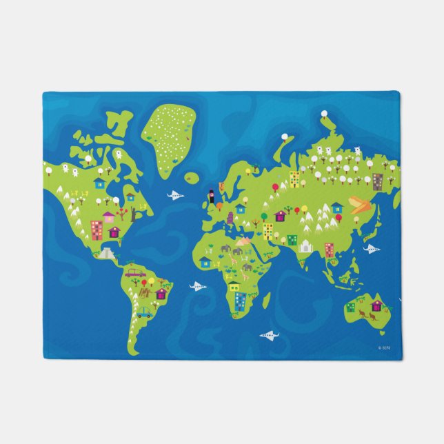 世界中で ドアマット (正面)