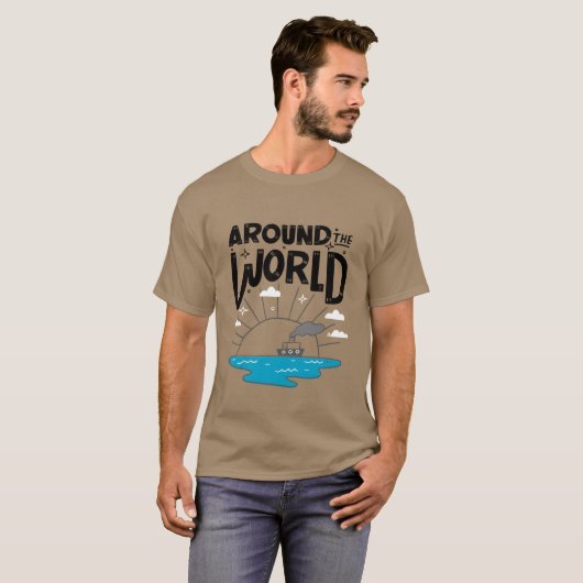 世界中で |旅行 Tシャツ (正面フル)