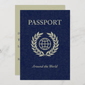 世界中で： passport 招待状 (正面/裏面)