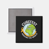 世界中でCurefest 小児がん啓発 マグネット (正面/裏面)